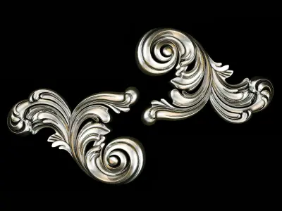 Classic carved 091 3D model