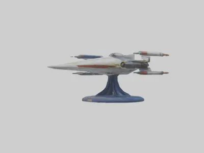 Galactic Starfighter statue model 3D model
