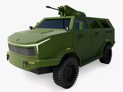 Modern Military Vehicle Low-poly 3D model