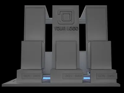 Booth Exhibition Stand a42 3D model
