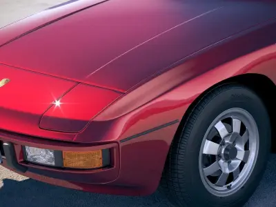 Porsche 924 1976-1988 3D model
