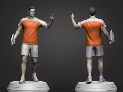 Carlos Alcaraz 3D Printable 3D print model
