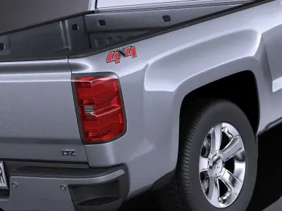 Chevrolet Silverado 1500 Double Cab 2015 VRAY 3D model