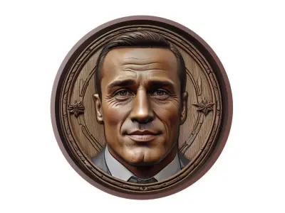 Fabio Cannavaro Footballer Medallion 3D print model