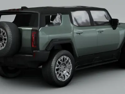 Hummer EV Electric SUV PICK UP 2022 3D model