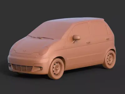 Daewoo Matiz 3D print model