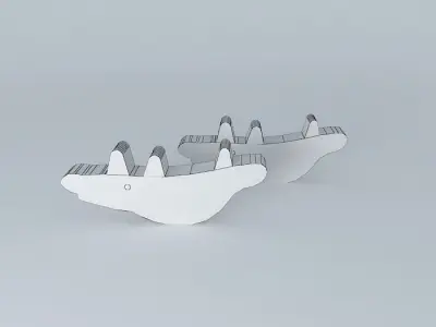 Seesaw Plastic Playground Free 3D model