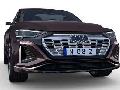 Audi Q8 Sportback E-tron 2024 Low-poly 3D model