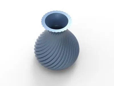 vase flower Free 3D print model