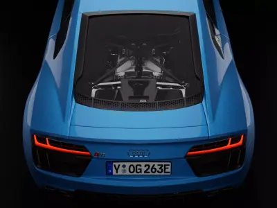 Audi R8 2017 3D model