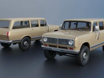 International Travelall 1972 3D print model