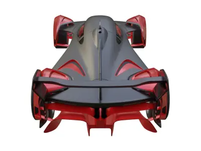 The McLaren Solus GT Low-poly 3D model