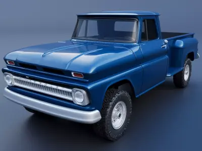 Chevrolet K20 Long Bed 1965 3D print model