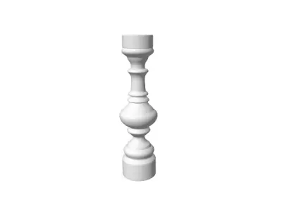 Baluster candlestick 3D model