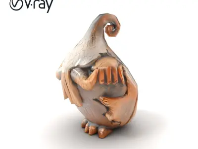 Pre-Raphaelite Scene with Romantic Medieval Elements model pack Low-poly 3D model