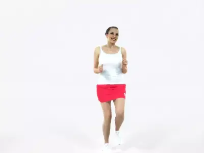 Dream 02K Running Jogging Sports Woman Low-poly 3D model