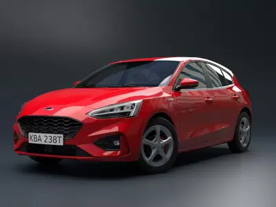 Focus Hatchback Car  3D model