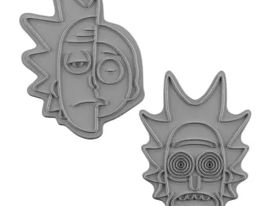 Rick and Morty Neon Sign 3D model