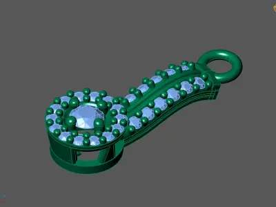 Women Pendants 3DM STL Pendant Renders Details 3D print model 3D print model