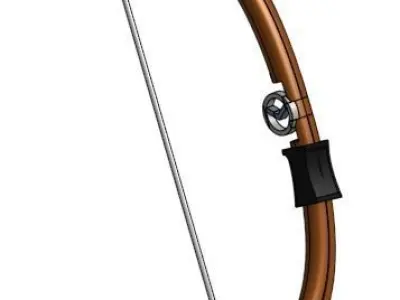 Bow and arrow 3D model