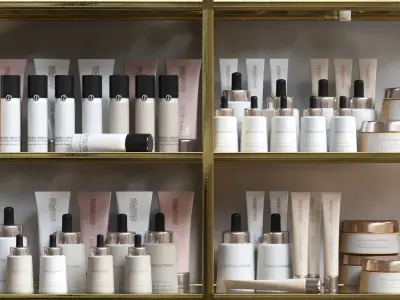 A set of premium cosmetics for a beauty salon 3D model