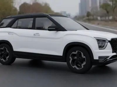 hyundai alcazar  Low-poly 3D model