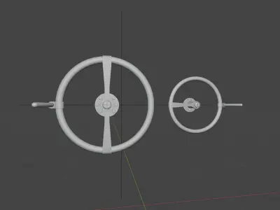 STEAMPUNK TURNWHEELS 2 PACK - RogueFilmProduction Low-poly 3D model