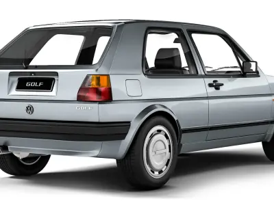 Volkswagen Golf II 3-door 1983 3D model