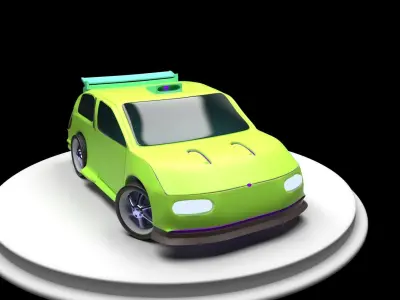Car Medium Detail Render 3ds max  3D model