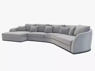 Flexform Alfred Divano Lineare Curved 3D model