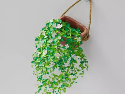 Ornamental Vines Decoration PBR Baked 3D model