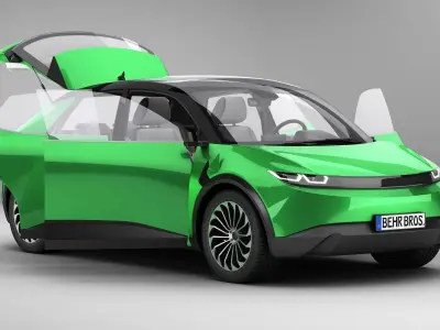 Generic Modern Compact Car 3D model