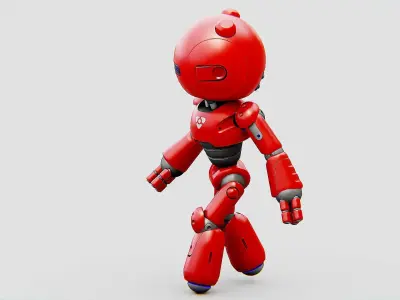 HELL BOY BOT Rigged for Unreal Engine - Unity - MIXAMO 3D model