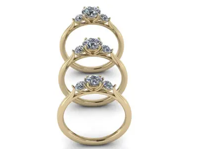 Jewelry Rings NINE RINGS 026 3D print model