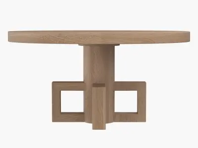 Lima Dining Table GTAB531WAW 60 3D model