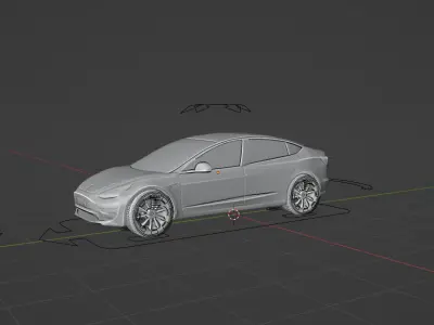 Tesla model 3  3D print model