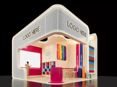 Exhibition Stand - 07m x 06m 3D model - 42m 3D model