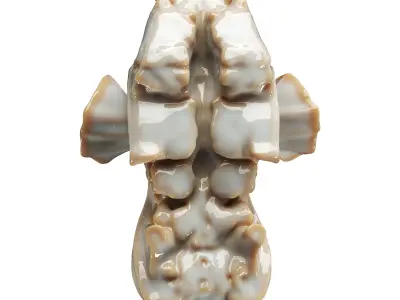 Decorative conch Low-poly 3D model