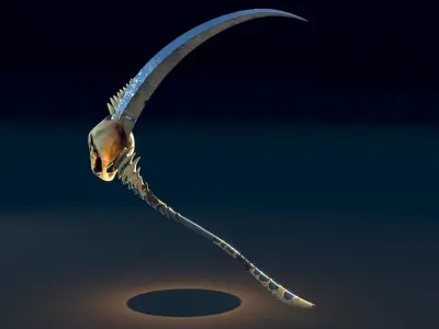 Reaper Scythe- Weapon Design 3D model