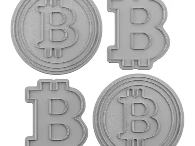 Bitcoin Neon Sign 3D model