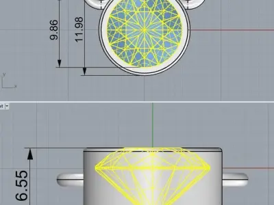 simple pendant 195 Free 3D print model