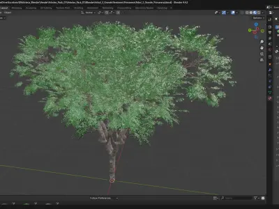 Paquete de Arboles Estilizados 3D 2 Modelos con 4 Variaciones P2 3D model