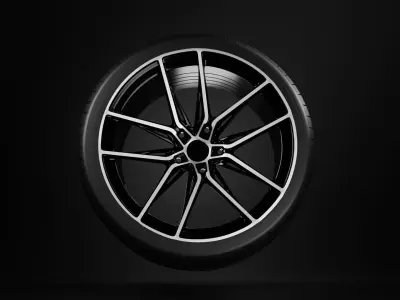 Sport car disk from the wheel 3D model