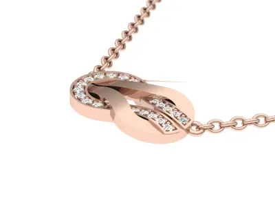 Chance infinie diamond necklace 3D print model