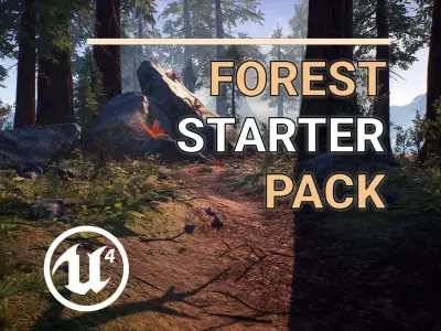 Unreal Engine 4 - Forest Starter Pack Low-poly 3D model