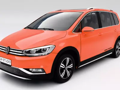 Volkswagen Cross Touran L 280 TSI 2021 Low-poly 3D model