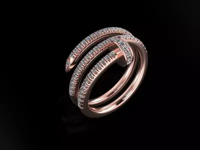 Women Ring 26 3D print model