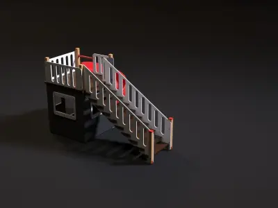 children playhouse pirates 3D model