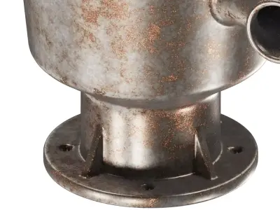 Rusty Industrial Dust Collector 3D model