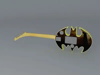 Batman guitar Free 3D model